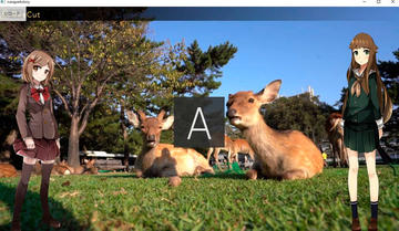 ムービー。奈良公園の鹿