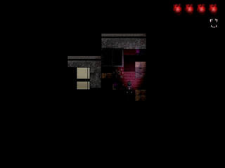 DistortionDream Hollowのゲーム画面「真夜中に割れた掃き出し窓」