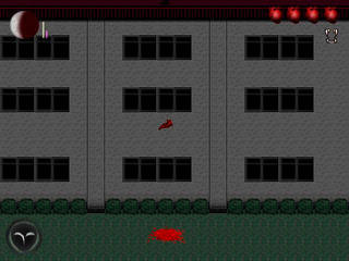 DistortionDream Hollowのゲーム画面「コウモリに変身すると壁も乗り越えられる」