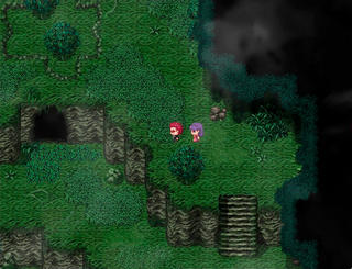 ジャベリアの魔女禁書のゲーム画面「森の討伐依頼を受けたり…」