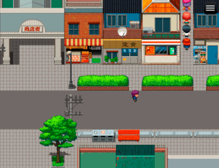 怪盗レッドレスキューのゲーム画面「いつもの町並み。」