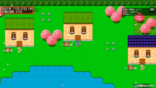 リーフィ村で暮らそう！のゲーム画面「お家を訪問して住民と仲良くなろう。」