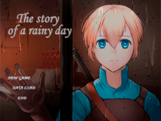 The story of a rainy dayのゲーム画面「タイトル画面」