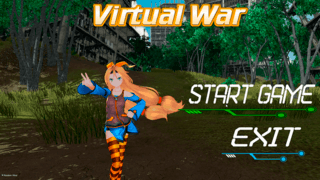 Virtual Warのゲーム画面「タイトル画面」