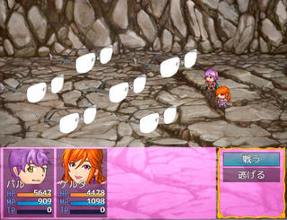 ララの冒険 王道RPGのゲーム画面「たおすと経験値を多めにもらえます」