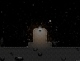 モノクローム - 鏡の中の止まった世界のゲーム画面「夜の森」