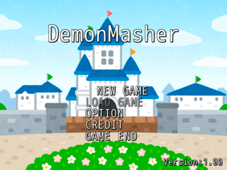 DemonMasherのゲーム画面「タイトル画面」