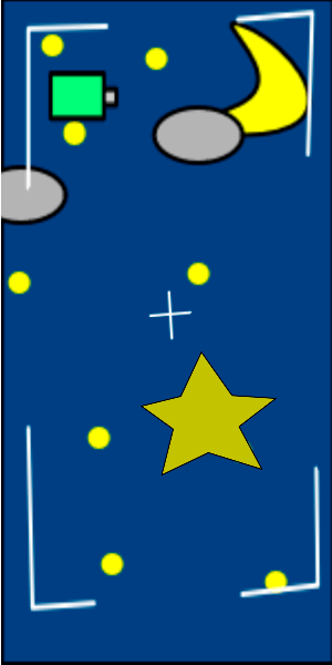 星を撮る者のゲーム画面「ゲーム本編」
