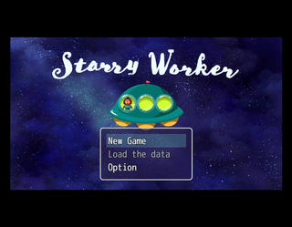 Starry Workerのゲーム画面「スタート画面」