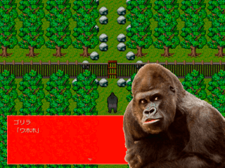 少女大猩猩のゲーム画面「」