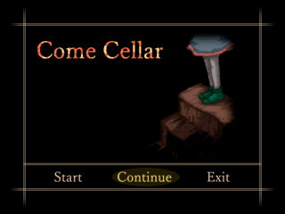 Come Cellarのゲーム画面「タイトル画面」