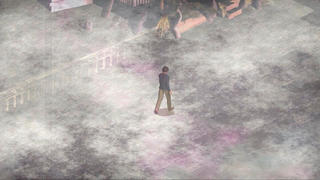 薬薬（シャブシャブ）のゲーム画面「深い霧の中から話は始まる」