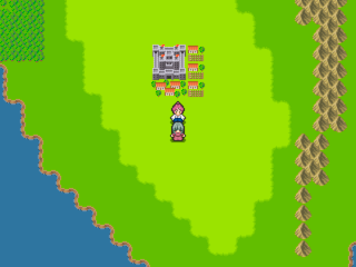 シヴァーラの塔のゲーム画面「フィールドを歩くタイプのRPGです」