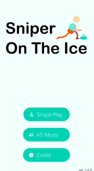 Sniper On The Iceのゲーム画面「タイトル画面」