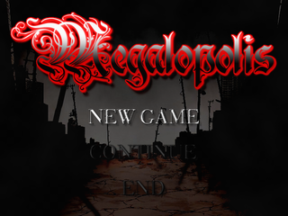 Megalopolisのゲーム画面「タイトル」