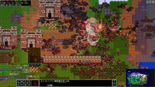 Doradora Island Saga:Legacyのゲーム画面「死の丘と化した防御陣地で戦う「帝国」軍（旧verSS）」