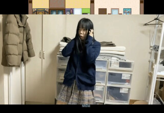 元女子高生vs元女子高生 RPG版のゲーム画面「ゲームイベント中に自作映画で使われたシーンの画像が出たりします！」