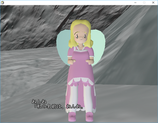 お花の妖精さんとかくれんぼのゲーム画面「Filmic一例（Uchimura 輝度適用版）」