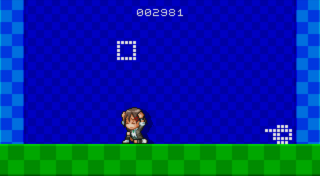 ESC Keiのゲーム画面「しゃがんだままでいると一定間隔で方向転換を繰り返す」