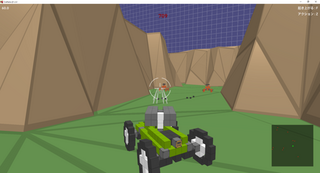 Craftalosのゲーム画面「ミッションで機体を動かす」