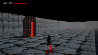 レッドシスターのゲーム画面「ボス部屋への扉」