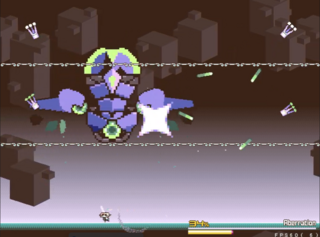 昊降(ソラフリ)のゲーム画面「廃棄された自動兵器」