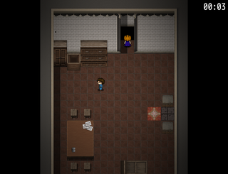 ハロウィンぶらっくないとのゲーム画面「怪しい部屋」