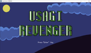 USAGI REVENGERのゲーム画面「タイトル画面です」