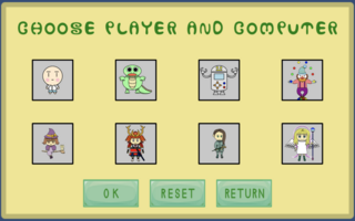Balloon Puzzleのゲーム画面「キャラクター選択画面」