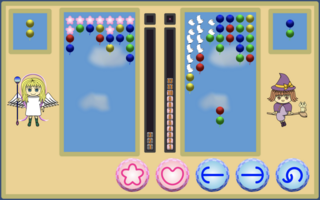 Balloon Puzzleのゲーム画面「バトルモード画面1」