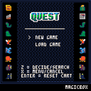 Questのゲーム画面「タイトル画面」