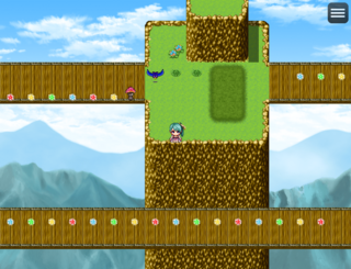 探求のアンゼリッタのゲーム画面「フィールド『峠の山道』」