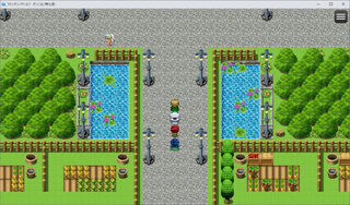 ファンタジーワールド -ダンジョン特化版- Ver2.16のゲーム画面「ステージ1の村の画像です。」