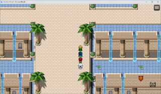 ファンタジーワールド -ダンジョン特化版- Ver2.16のゲーム画面「ステージ2の街の画像です。」