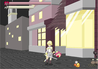 装星閃姫プレアデスのゲーム画面「プレイアブルキャラ④です」
