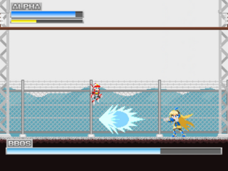 ハガネレジェンド（体験版）のゲーム画面「ボスとの対戦」