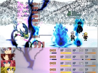魔性なる剣-心に響く声-のゲーム画面「Battleエフェクト」