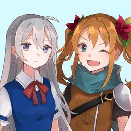 かわいいヒロインたちと冒険できます。