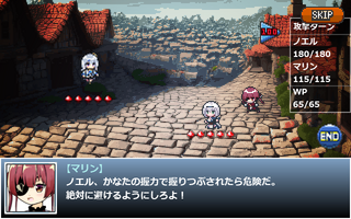 団長のRPG(体験版)のゲーム画面「洗脳されたホロメンと戦って正気に戻そう」