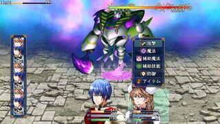 Crystalline mind~魔法剣士物語~:体験版のゲーム画面「ボス戦」