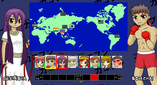 OCHIMONO☆STREETのゲーム画面「キャラ選択画面」