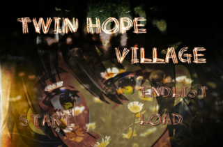 TWIN HOPE VILLAGEのゲーム画面「タイトル画面は何種類かあります(ランダム変化)」