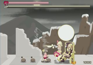 装星閃姫プレアデスのゲーム画面「攻撃範囲に敵がいる場合、自動的に攻撃します」