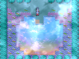 夢見ヶ森狂詩曲のゲーム画面「綺麗な泉から物語は始まります」