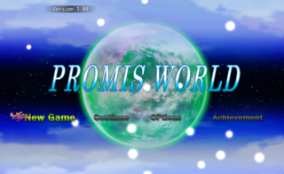 PROMIS WORLDのゲーム画面「タイトル画面」