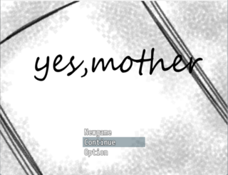 yes,motherのゲーム画面「タイトル」