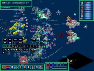 プロトヒューマンのゲーム画面「シナリオ３戦闘画面」