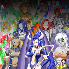魔王と四天王が率いる魔物軍団