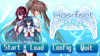 Imperfect Blue～Re:Start～のゲーム画面「タイトル画面」