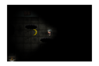 とても怖いホラ―ゲーム～The beautiful moon～のゲーム画面「くらいよー！　怖いよー！！」
